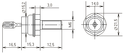 КД203А  91-95г. (перепр. 06г.)   Диод (рис.1)