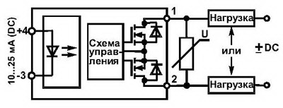 5П19.10П1-5-4-В4  10г.  твердотельно оптоэлектронное реле (рис.1)