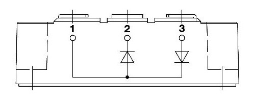 SKKD170F12 сборка 2 диода, 170А 1200В (рис.2)