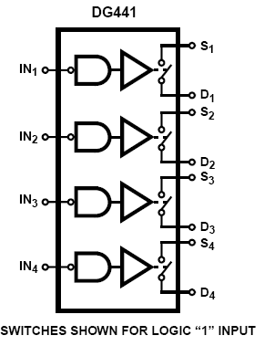 DG441DJ  микросхема (рис.2)