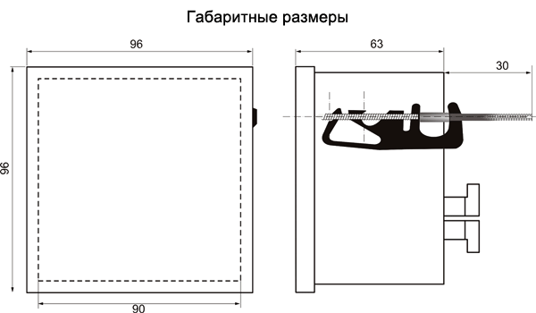 СИМ-05т-1-09 АС230B УХЛ4 тахометр (рис.3)