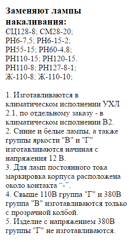 СКЛ2-А-К-3-220В лампа (рис.2)