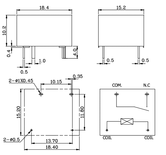 TRCF-24VDC-SD-A-R реле (рис.2)