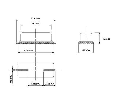 24.0000 MHz FTX24.000M20SM-30/30D (HC-49SM) FRONTER - фото